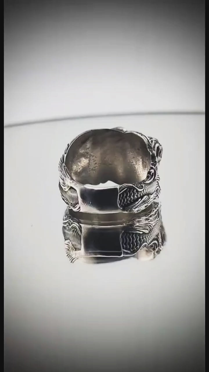 Mermaid sterling silver ring
