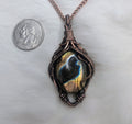 Labradorite copper wire wrap pendant