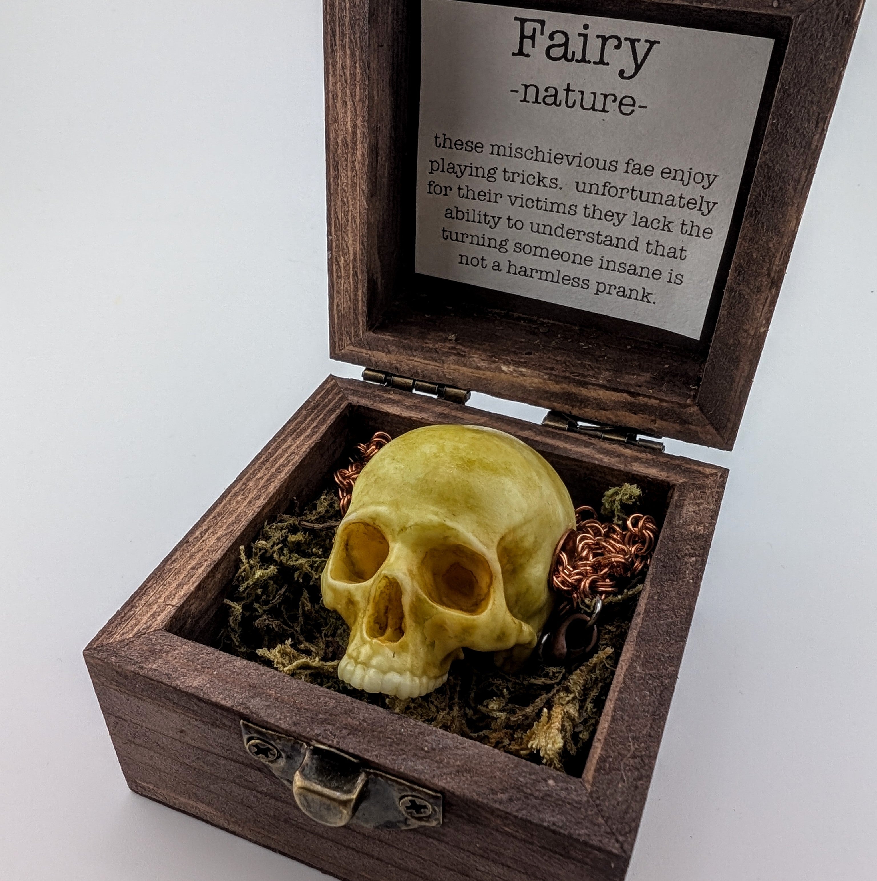 fairy skull pendant