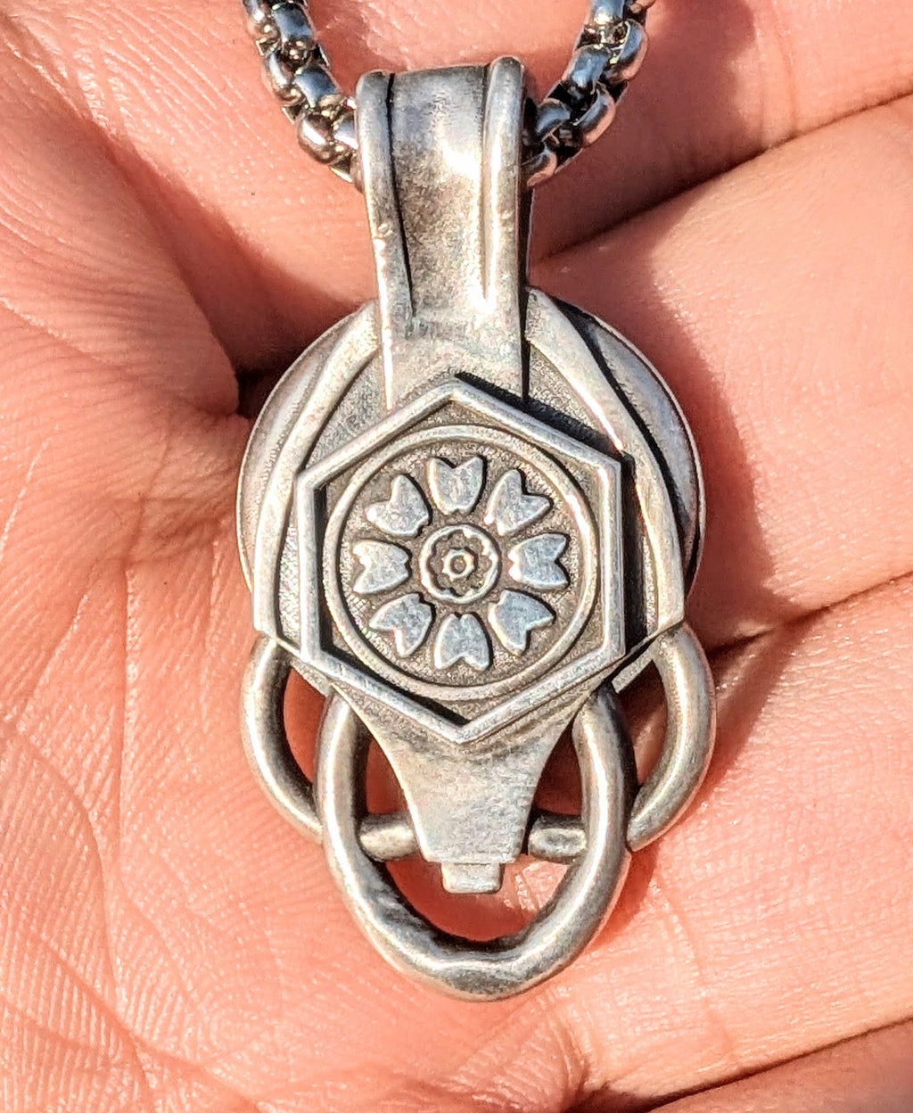 Welo opal sterling silver pendant